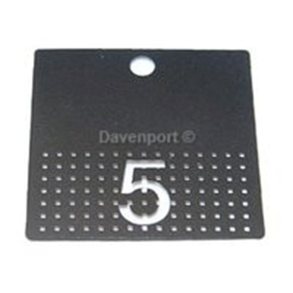 Push plate "5"